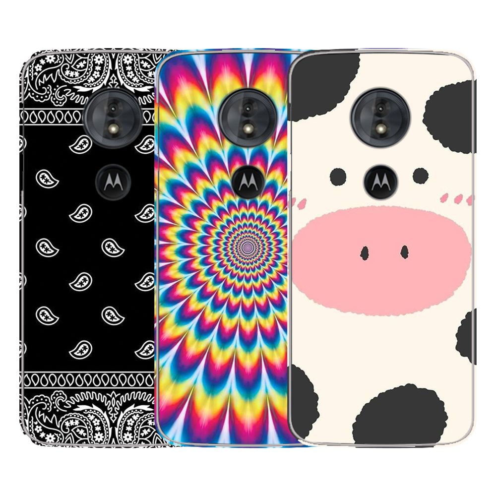 Custodia Portafoglio Con Flip E Supporto Per Motorola Moto G6 Play / E5 - Pelle PU, Chiusura Magnetica, Slot Per Carte - Stampa Delfino